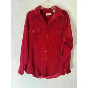 Vintage St Johns Bay Mens 70s 80s Chamois Cloth Flannel Thick Heavy Shirt large